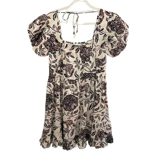 House of Harlow 1960 Puff Sleeve Smocked Mini Dress Size Medium - New with Tags 687P