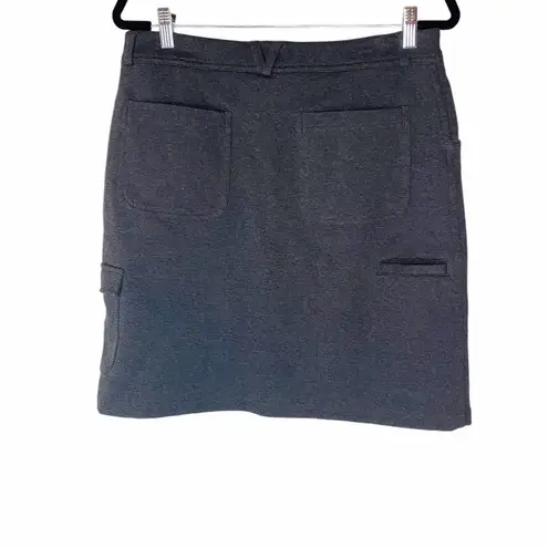 Duluth Trading Company Women’s Utility Cargo Grey Skirt 10 Gray