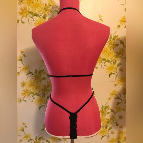 NWOT Fantasy lingerie teddy lingerie leopard tiger print size S