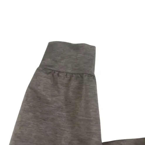 Gottex Women's Cropped Pullover sweatshirt Top Gray Long Sleeve Size M Purple Size M