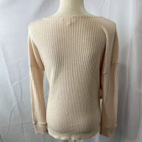 Fashion On Earth waffle knit wrap top small