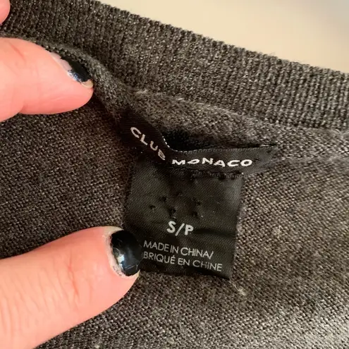 Club Monaco Merino Wool V-Neck Pullover Sweater