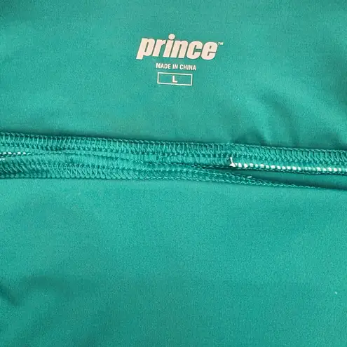 PRINCE Tennis Skort Womens Large Green Tie Dye Print Athleisure Tenniscore White