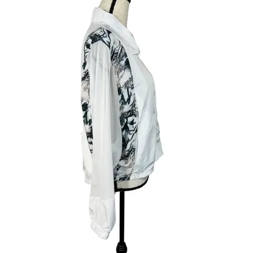 Zyia Active Medium Breeze Jacket and Shoulder Bag Packable Marbled Lightweight