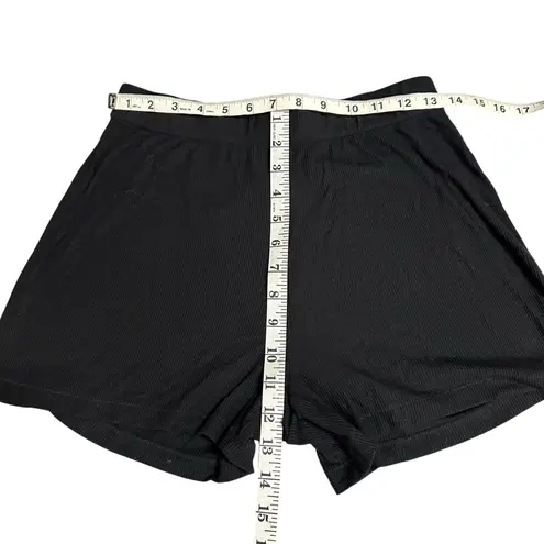 SKIMS Ribbed Black Lounge Shorts Size XS