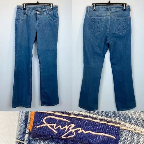 Vintage Fubu Jeans Y2K Boot Cut High Rise High Rise Size 10 Minimalist Blue