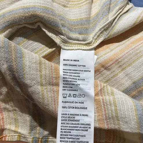 prAna NWT California Dreaming Dress Golden Hour Stripe 100% Organic Cotton