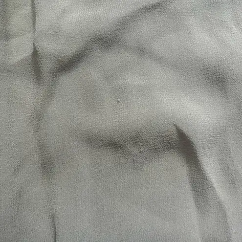 Babaton Aritzia 100% Silk Tan Surplice Long Sleeve Peplum Blouse Size S Career