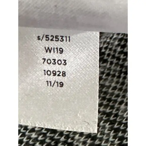 Ann Taylor LOFT Black & White Tweed Pleated Pockets Flared Bottom Dress Size 6