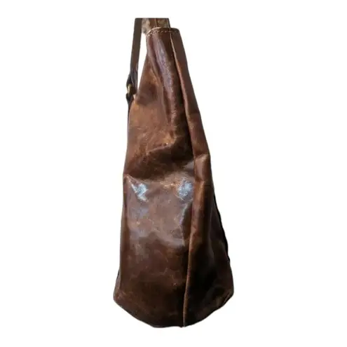 Patricia Nash Brown Distressed Leather Benvenuto Tote