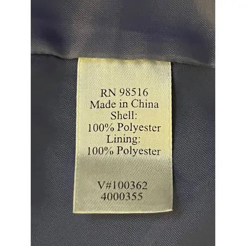 Coldwater Creek Vest Womens XL 18 Purple Zip Lined Pockets Travel Layer Used