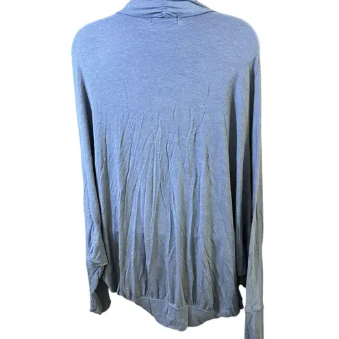 prAna Open Front Cardigan Draped Lightweight Blue Comfy Cozy Size L