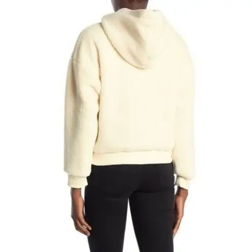 Elodie Hoodie Womens M Cream Sherpa Pullover Oversized Soft Minimalist Neutral