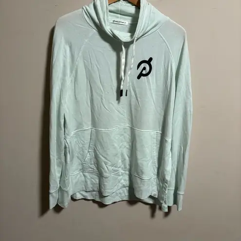 Peloton Seaform Blue Cowlneck Pullover- Size Small