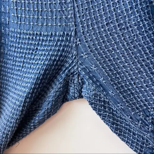 Johnny Was Embroidered Chambray Jogger Cargo Pants Size Large