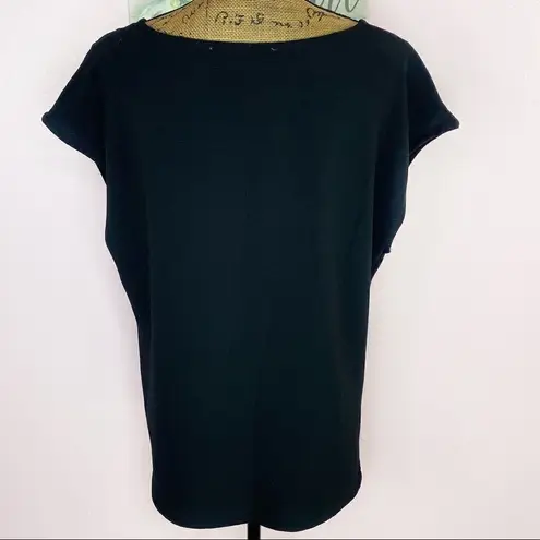 Marc New York Rhinestone Pineapple Blouse Black Large Sleeveless Popover NWT