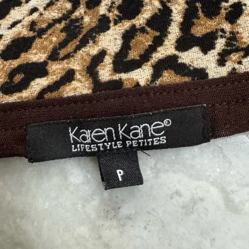 Karen Kane High-Low Midi Mixed Print Skirt. Size Small-P