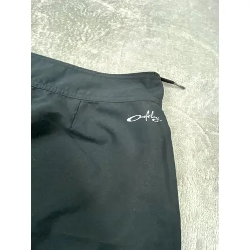 Oakley Board Shorts Womens 11 Black Logo Swimwear Lace-Up Surfing Beach Outdoor