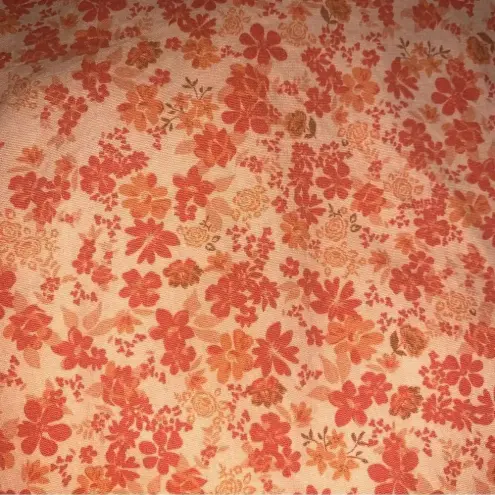 Wild Fable  Bright Orange Floral 80's 90's Print Short Skirt Women's Size 16