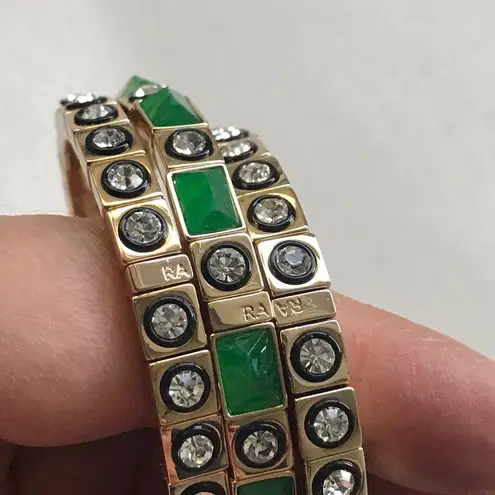 NWOT roxanne assoulin set of three Bracelets Gold