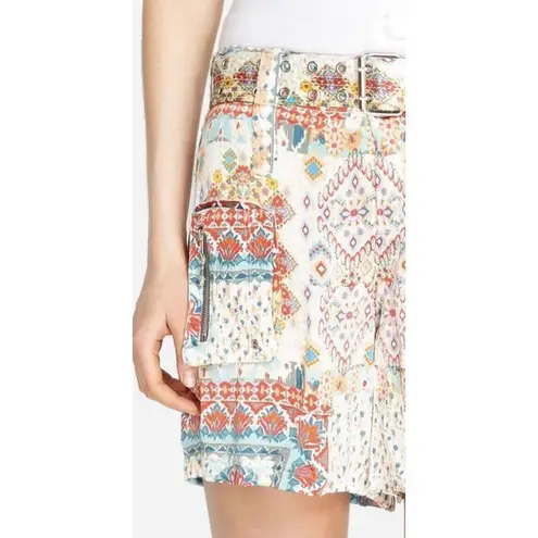 Johnny Was ✨ Mick Satin Print Cargo Sz 0 Shorts✨