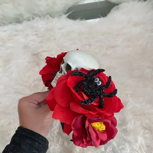 Halloween Day of the Dead Sugar Skull Skeleton Headband Costume Roses Goth