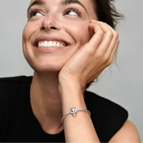 Aristocat Marie Sterling Silver Charm Black & Pink