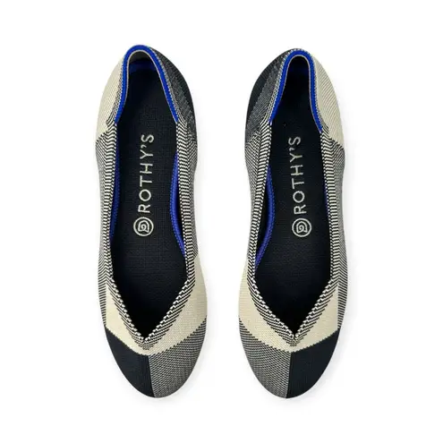 Rothy's | 8.5 | Dove Grey Plaid The Flat Round Toe Slip