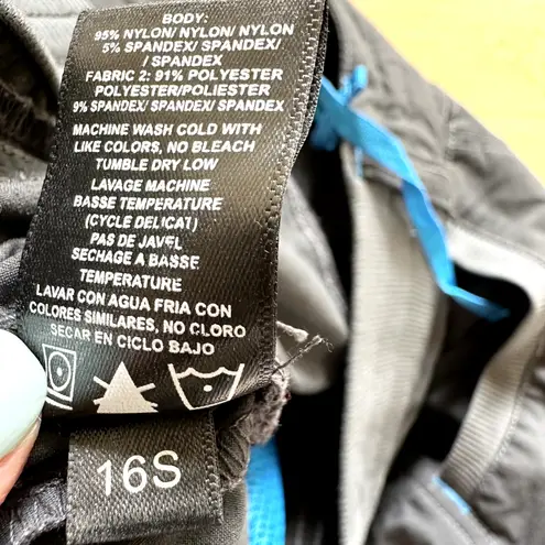 Kuhl Durango Shorts UPF 40 Water Resistant Drawstring Zip Dark Gray Blue 10