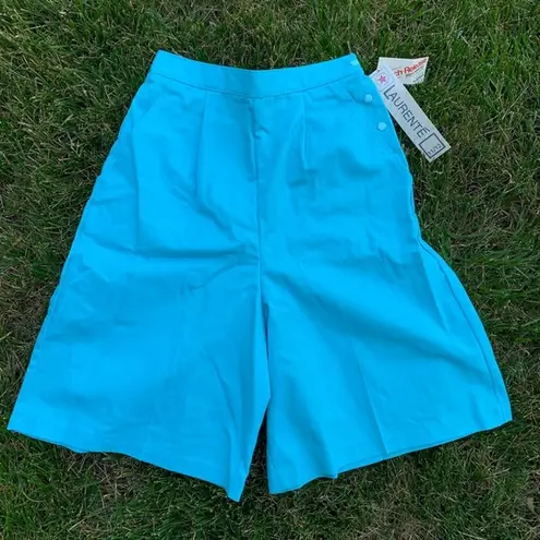 Vintage 90s Laurenté blue culottes shorts Size M