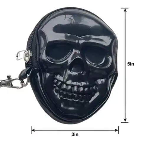Skull nwt Coin Bag purse black