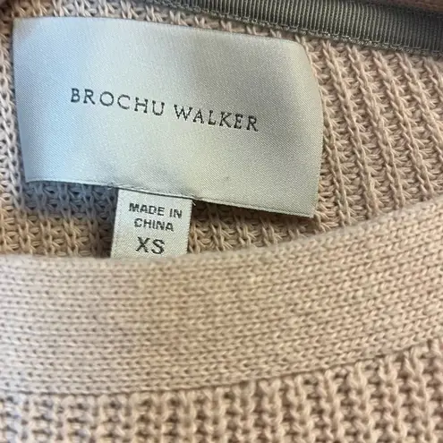 Brochu Walker Sweater Greys Wrap Sweater in Paloma Melange Sz XS EUC