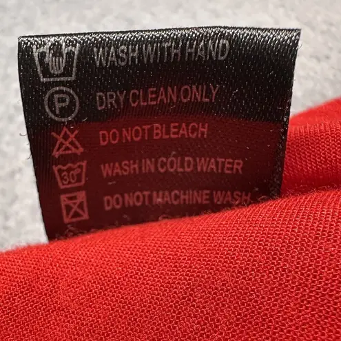 Southern Stitch Shirt Womens XL Red Embroidered Boho Tunic Top Floral Rayon