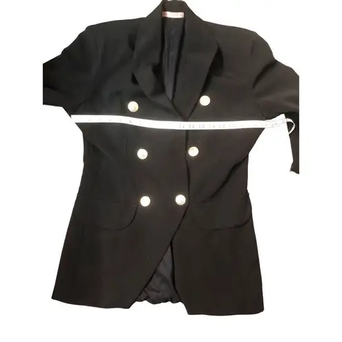 Infinity Store black dressy blazer with gold accent buttons with infinity symbol Size undefined