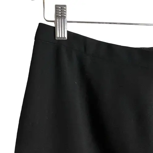 Giorgio Armani Vintage Solid Black A-Line Mini Skirt Size 6