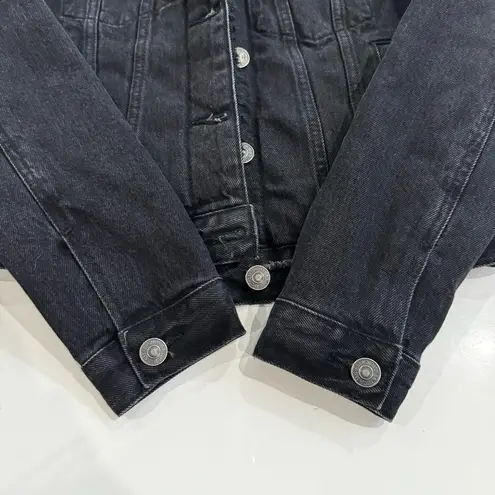 Abercrombie & Fitch Distressed Sherpa Lined Jean Jacket