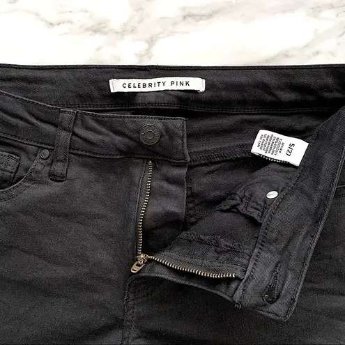 Celebrity Pink Black  Mid Rise Denim Shorts | Sz 27
