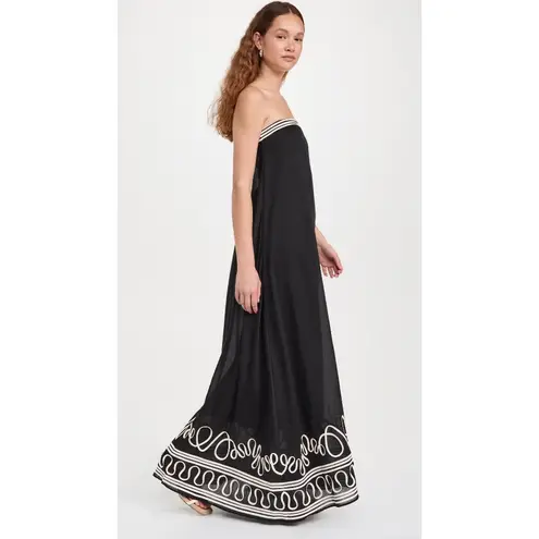 The Wolf Gang Casella Maxi Dress in Noir Small New Womens Gown Black
