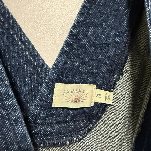 Faherty Azure Dress in Dusk Dive Wash Size XS