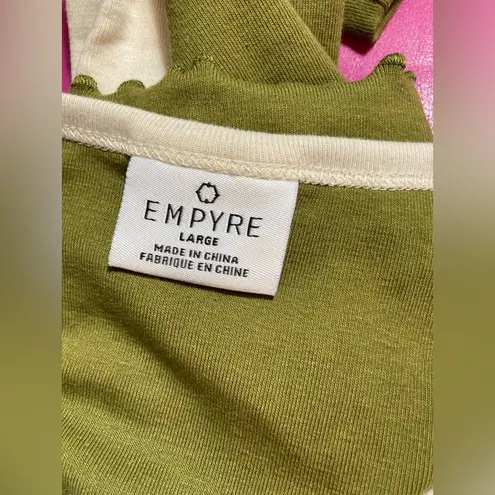 Empyre 2 toned crop top Green Size undefined