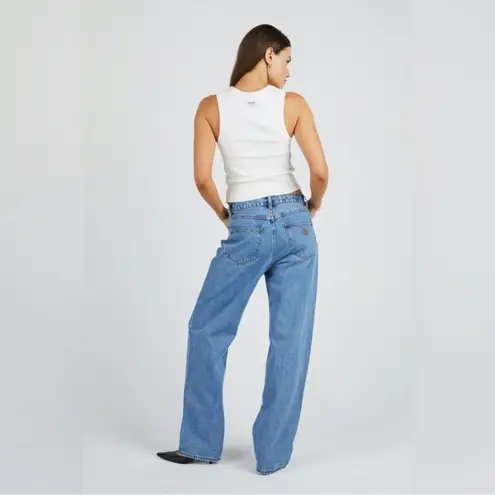 ABRAND A Slouch Jean Baggy 90’s Denim light wash jeans loose fit wide leg Blue Size 25