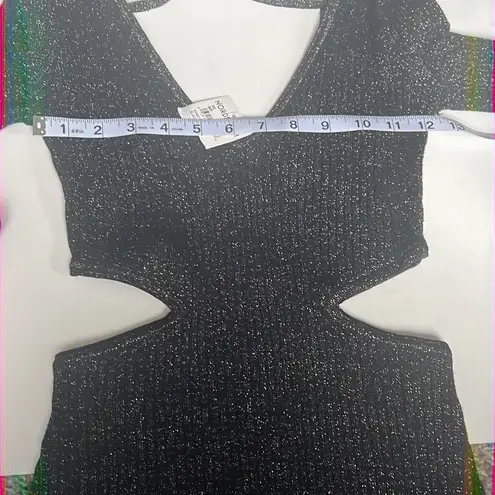 Open Edit NWT Open-edit Ribbed Cut Out Dress