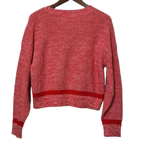 Sweaty Betty  Sunday Marl Knitted Sweater Red Women’s Size XS Organic Cotton