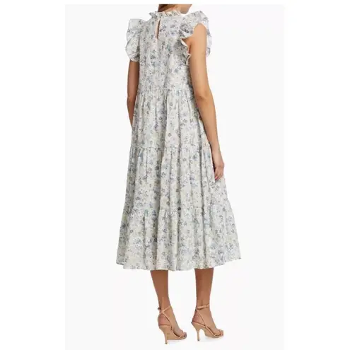 En Saison Eliza Floral Dress Size Small Midi Ruffle Tiered Eyelet