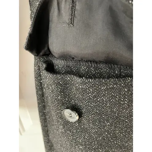 Kenar Studio Charcoal Tweed Wool Silk Blend Blazer size 6