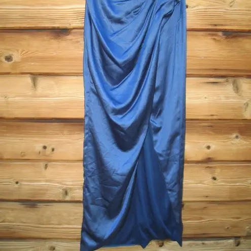 Mac Duggal 27014 PUFF SLEEVE PLEATED BODICE DRAPED GOWN 8 Runs Small