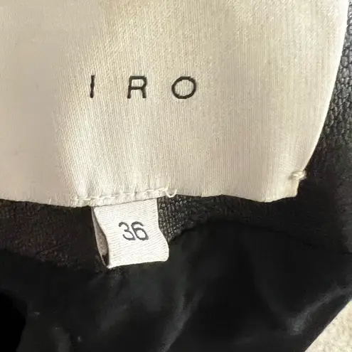 IRO Black Leather with dark navy accentMoto Jacket scotsdal