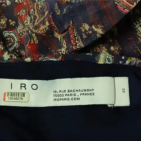 IRO Somov Women's Spring Dress Size 44(US 12) Paisley Halter Boho Midi