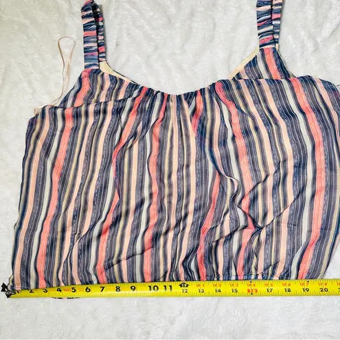 Nine Britton  Size‎ XL Women's Multicolor Striped Colorful Tank Top