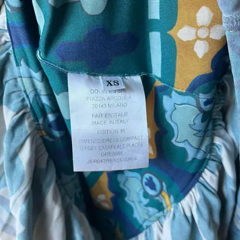 La DoubleJ DressāPimento Blueā Printed V